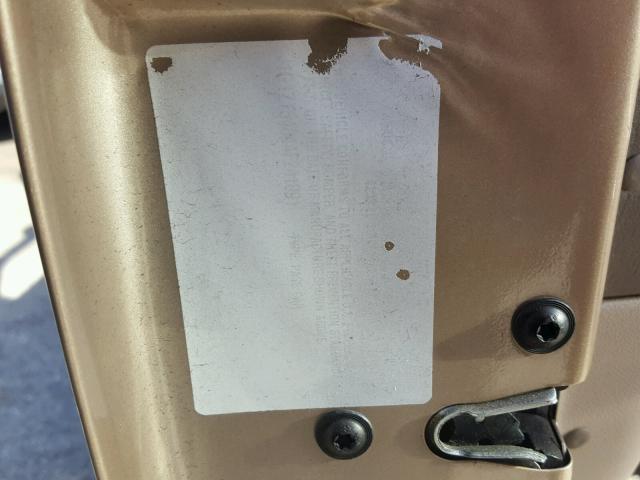 1G1ZT54844F241891 - 2004 CHEVROLET MALIBU LS GOLD photo 10