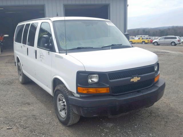 1GNZGXFA5E1142865 - 2014 CHEVROLET EXPRESS G3 WHITE photo 1