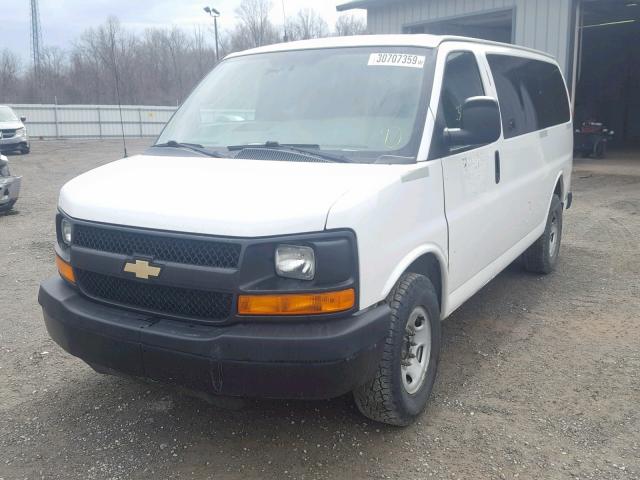 1GNZGXFA5E1142865 - 2014 CHEVROLET EXPRESS G3 WHITE photo 2