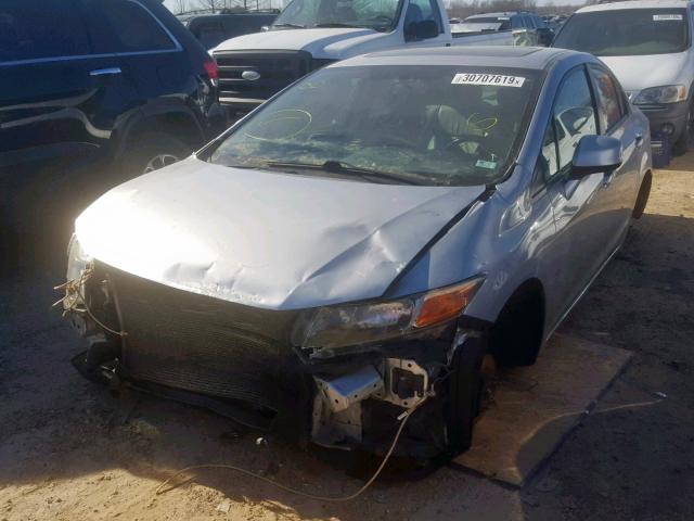 19XFB2F92CE307395 - 2012 HONDA CIVIC EXL SILVER photo 2