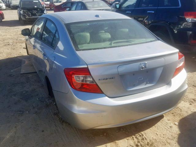 19XFB2F92CE307395 - 2012 HONDA CIVIC EXL SILVER photo 3