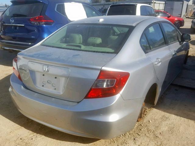 19XFB2F92CE307395 - 2012 HONDA CIVIC EXL SILVER photo 4