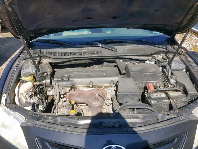 4T1BE46K27U534822 - 2007 TOYOTA CAMRY BLACK photo 7