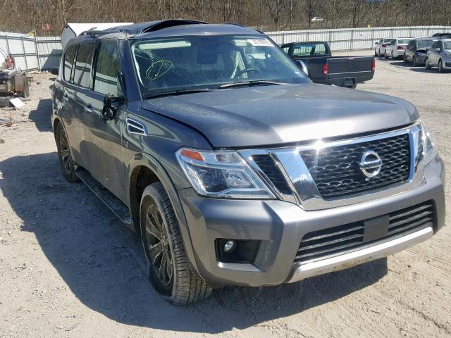 JN8AY2ND2JX002835 - 2018 NISSAN ARMADA SV GRAY photo 1