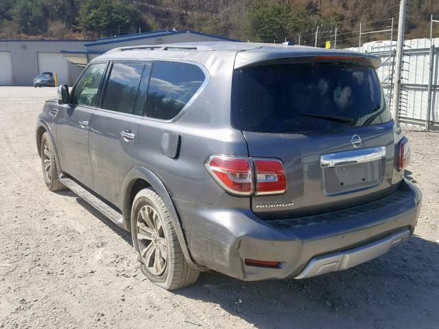 JN8AY2ND2JX002835 - 2018 NISSAN ARMADA SV GRAY photo 3