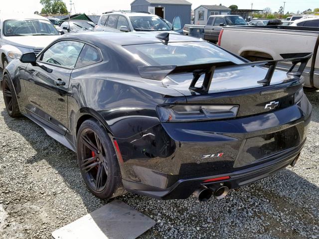 1G1FJ1R62J0177566 - 2018 CHEVROLET CAMARO ZL1 黑色 照片 3