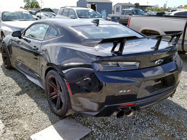 1G1FJ1R62J0177566 - 2018 CHEVROLET CAMARO ZL1 BLACK photo 3