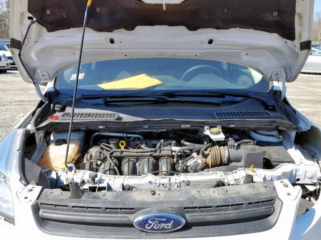 1FMCU0F70EUE31598 - 2014 FORD ESCAPE S WHITE photo 7