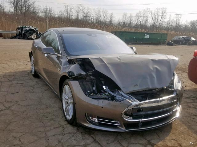 5YJSA1E21FF109650 - 2015 TESLA MODEL S ყავისფერი ფოტო 1