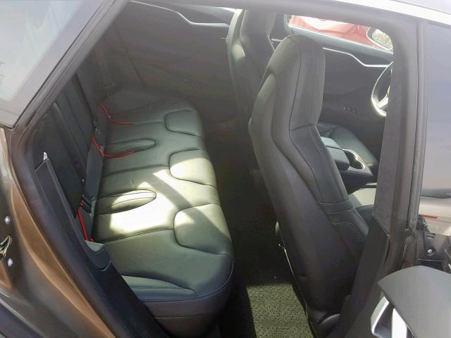 5YJSA1E21FF109650 - 2015 TESLA MODEL S ყავისფერი ფოტო 6