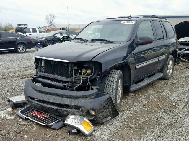 1GKDS13SX42137833 - 2004 GMC ENVOY BLACK photo 2