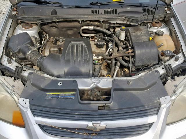 1G1AF5F56A7183764 - 2010 CHEVROLET COBALT 2LT SILVER photo 7