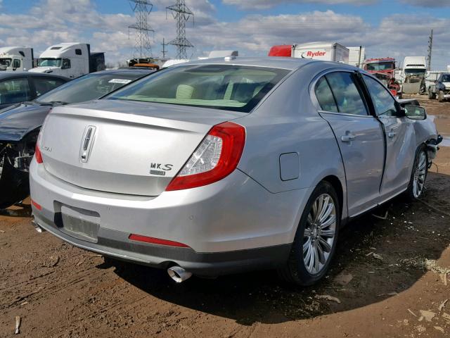 1LNHL9EK0EG612394 - 2014 LINCOLN MKS SILVER photo 4