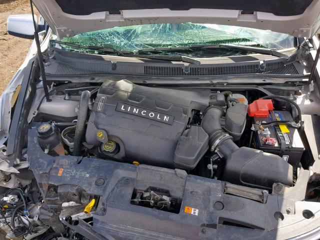 1LNHL9EK0EG612394 - 2014 LINCOLN MKS SILVER photo 7