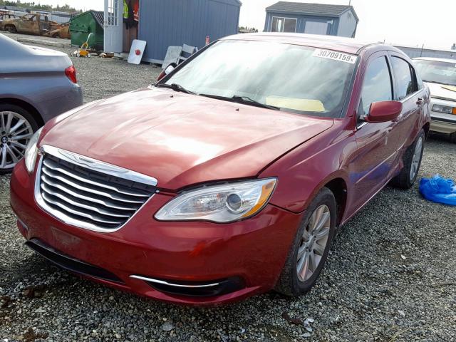 1C3CCBBB5CN199816 - 2012 CHRYSLER 200 TOURIN RED photo 2