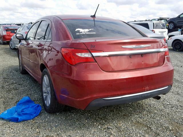 1C3CCBBB5CN199816 - 2012 CHRYSLER 200 TOURIN RED photo 3