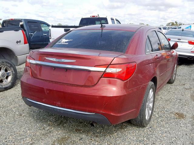 1C3CCBBB5CN199816 - 2012 CHRYSLER 200 TOURIN RED photo 4