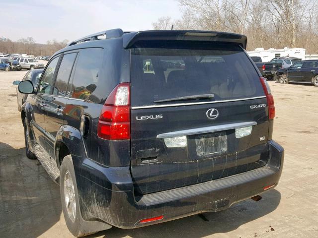 JTJBT20X380152162 - 2008 LEXUS GX 470 BLACK photo 3