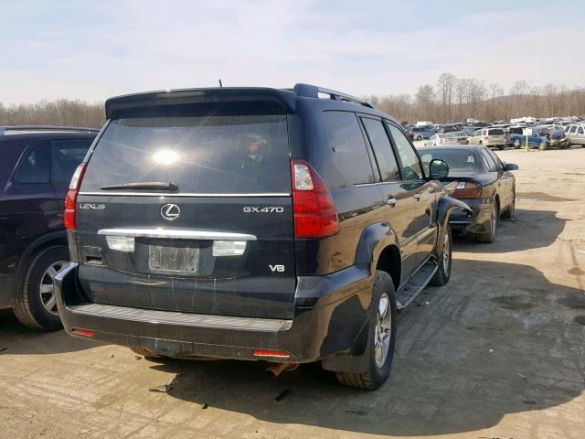 JTJBT20X380152162 - 2008 LEXUS GX 470 BLACK photo 4