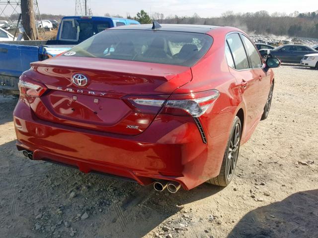 4T1B61HK3KU169021 - 2019 TOYOTA CAMRY XSE BURGUNDY photo 4