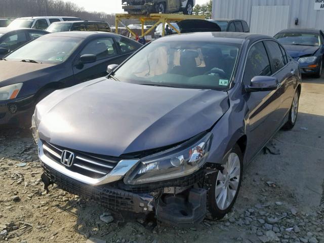 1HGCR2F83FA216165 - 2015 HONDA ACCORD EXL GRAY photo 2