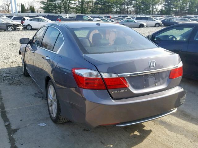 1HGCR2F83FA216165 - 2015 HONDA ACCORD EXL GRAY photo 3