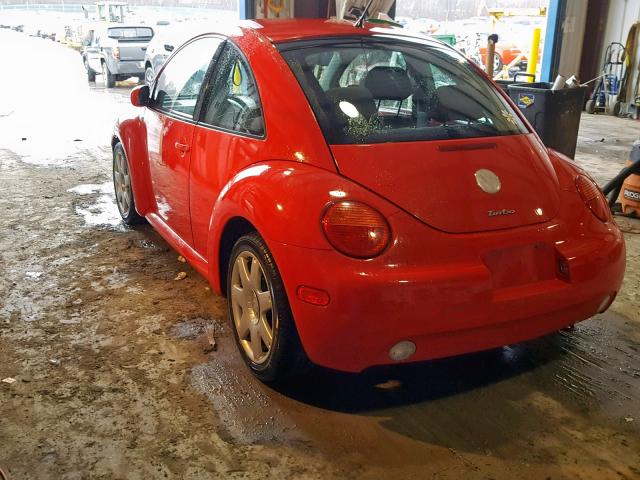 3VWCD21CX3M424581 - 2003 VOLKSWAGEN NEW BEETLE Qırmızı foto 3