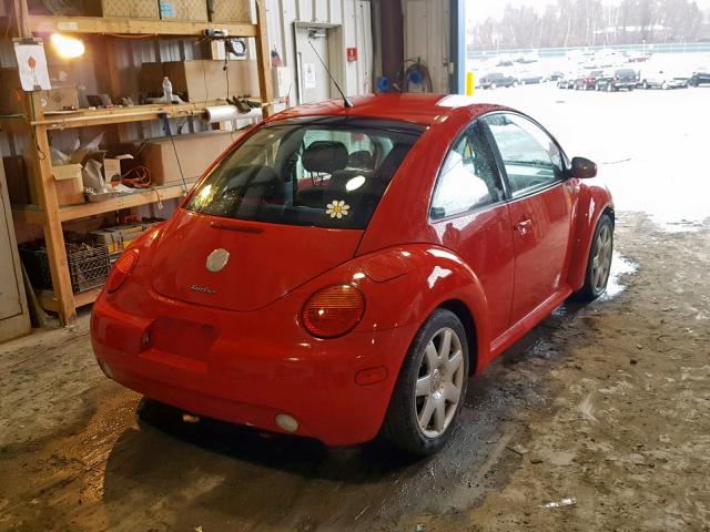 3VWCD21CX3M424581 - 2003 VOLKSWAGEN NEW BEETLE Qırmızı foto 4