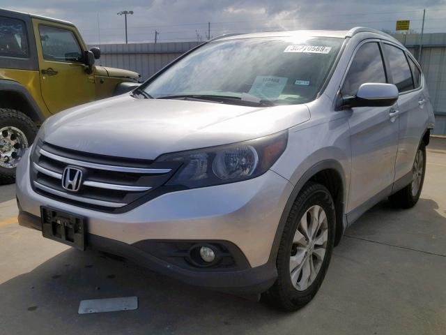 2HKRM3H7XCH510930 - 2012 HONDA CR-V EXL SILVER photo 2