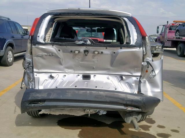 2HKRM3H7XCH510930 - 2012 HONDA CR-V EXL SILVER photo 9