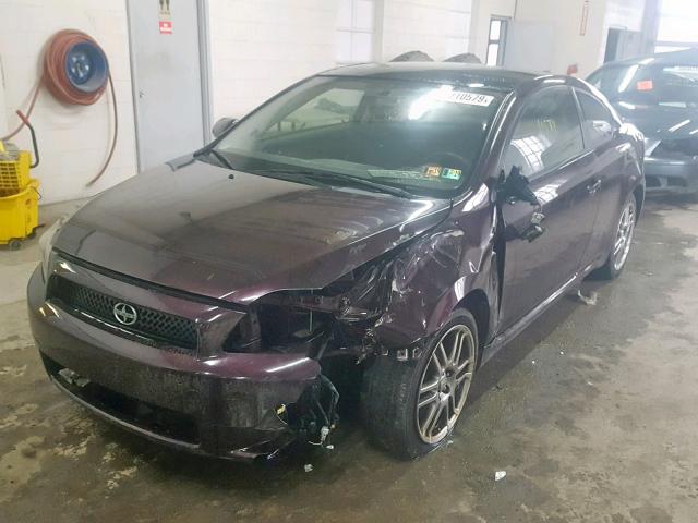 JTKDE3B79A0316070 - 2010 TOYOTA SCION TC BURGUNDY photo 2