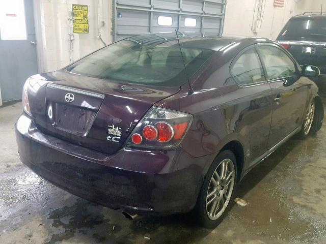 JTKDE3B79A0316070 - 2010 TOYOTA SCION TC BURGUNDY photo 4