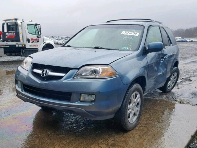 2HNYD18955H537461 - 2005 ACURA MDX TOURIN BLUE photo 2