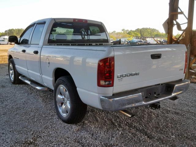 1D7HA18D54S702697 - 2004 DODGE RAM 1500 S WHITE photo 3