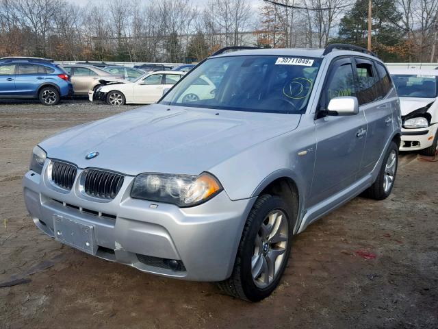 WBXPA934X6WG78247 - 2006 BMW X3 3.0I SILVER photo 2