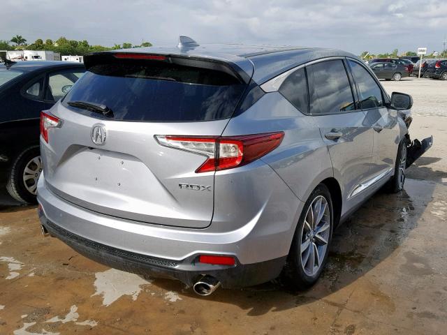 5J8TC1H54KL002668 - 2019 ACURA RDX GRAY photo 4