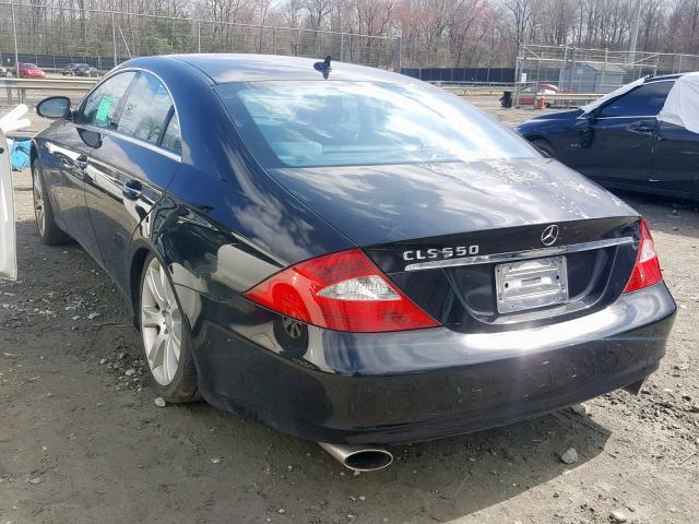 WDDDJ72X88A136292 - 2008 MERCEDES-BENZ CLS 550 BLACK photo 3