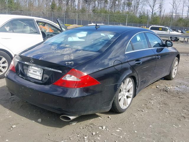 WDDDJ72X88A136292 - 2008 MERCEDES-BENZ CLS 550 BLACK photo 4