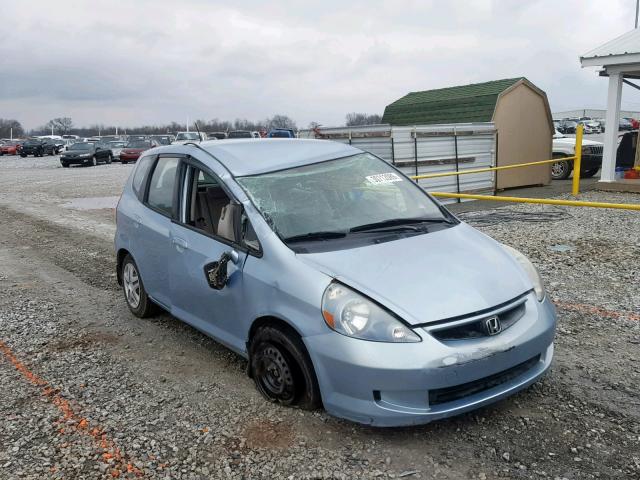 JHMGD38457S064284 - 2007 HONDA FIT BLUE photo 1