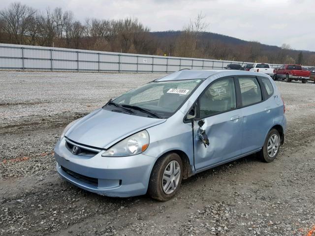 JHMGD38457S064284 - 2007 HONDA FIT BLUE photo 2