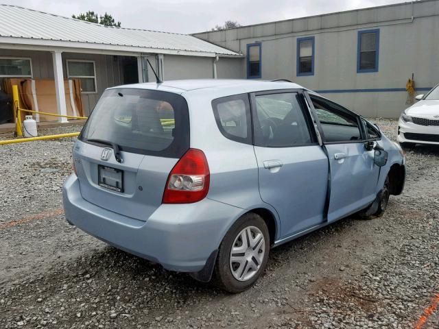 JHMGD38457S064284 - 2007 HONDA FIT BLUE photo 4