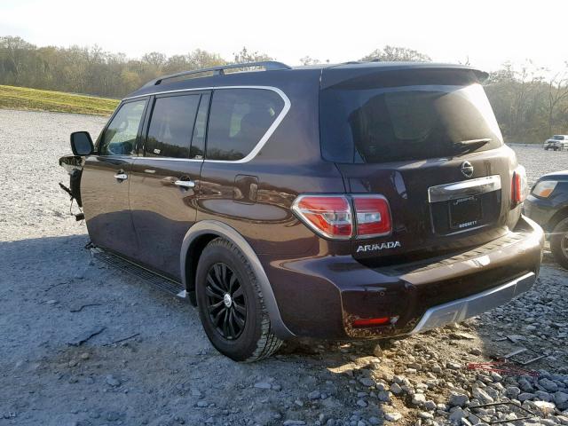 JN8AY2ND0J9053089 - 2018 NISSAN ARMADA SV BROWN photo 3