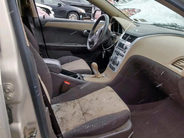 1G1ZG57B29F238376 - 2009 CHEVROLET MALIBU LS TAN photo 5