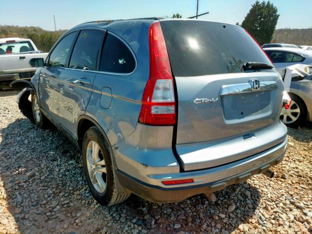 5J6RE3H75BL026942 - 2011 HONDA CR-V EXL BLUE photo 3