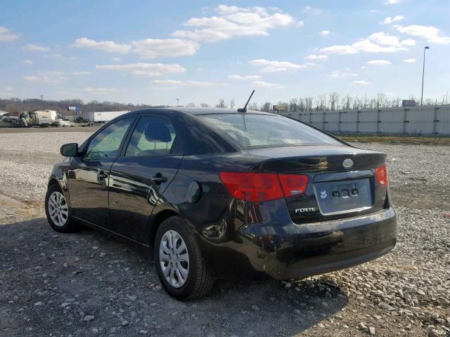 KNAFU4A24D5680836 - 2013 KIA FORTE EX BLACK photo 3