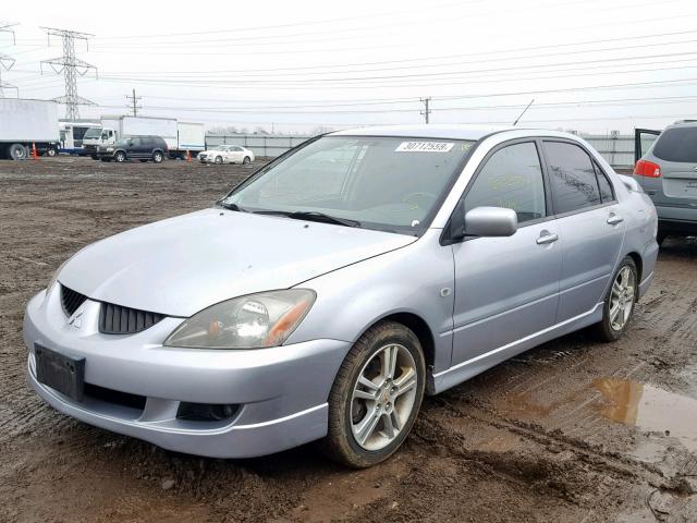 JA3AJ66F95U014008 - 2005 MITSUBISHI LANCER RAL SILVER photo 2