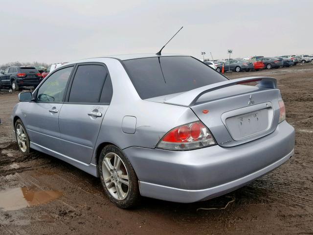 JA3AJ66F95U014008 - 2005 MITSUBISHI LANCER RAL SILVER photo 3