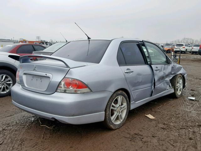 JA3AJ66F95U014008 - 2005 MITSUBISHI LANCER RAL SILVER photo 4