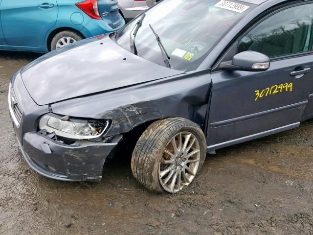 YV1MS390492463528 - 2009 VOLVO S40 2.4I GRAY photo 9