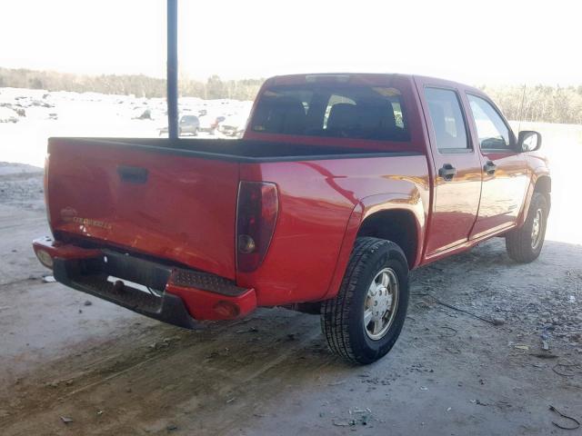 1GCDT136458255421 - 2005 CHEVROLET COLORADO RED photo 4